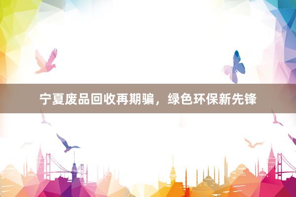 宁夏废品回收再期骗，绿色环保新先锋